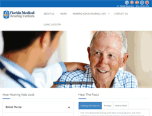 Tablet Screenshot of floridamedicalhearing.com